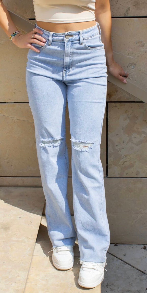 Wide leg jeans