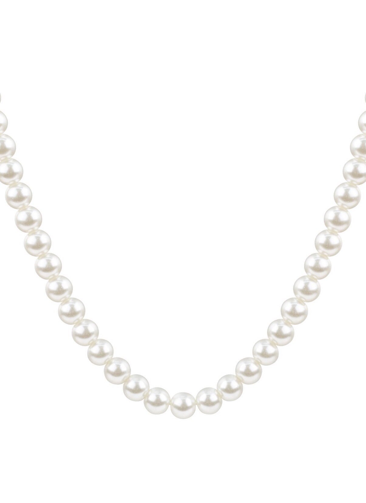 Large bead necklace with pearls