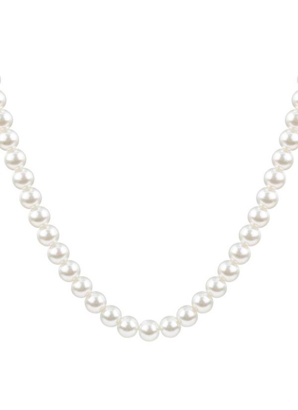 Large bead necklace with pearls