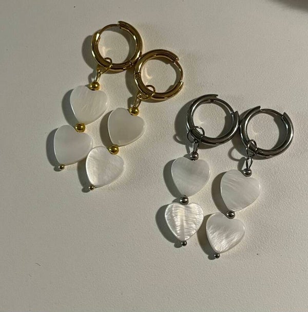 The heart earrings