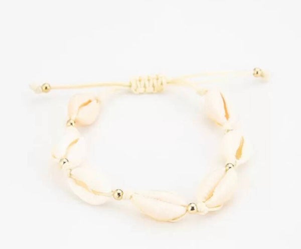 Shell bracelet beige