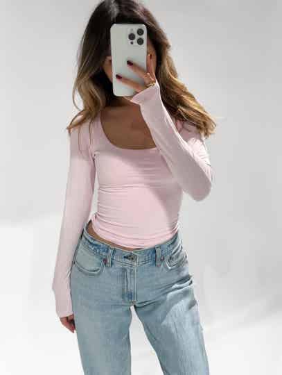 Mila top pink