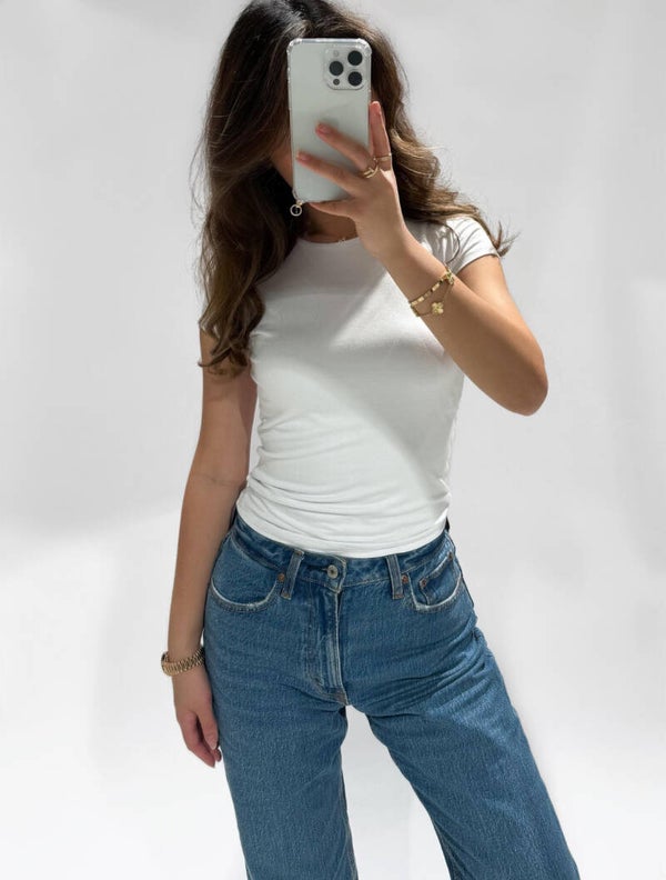 Arya tee top white