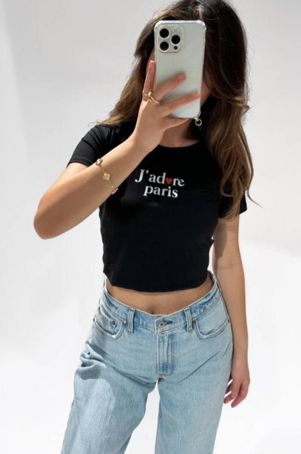 J’adore Paris top black
