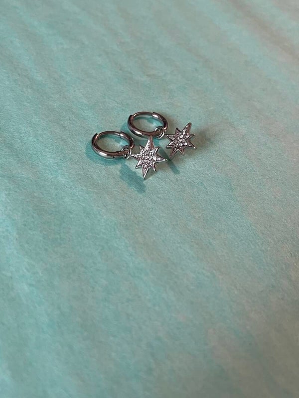 The star earrings (Zilver)