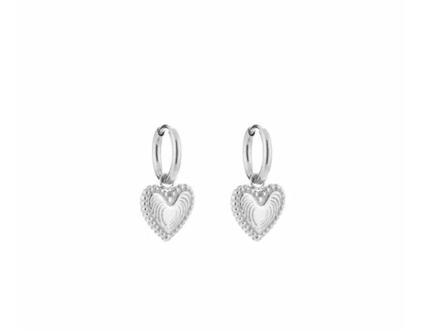 The lovely heart earrings