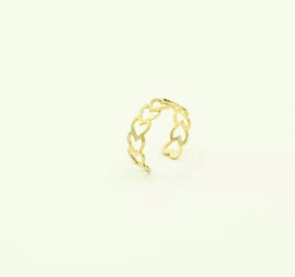 Elf time heart ring