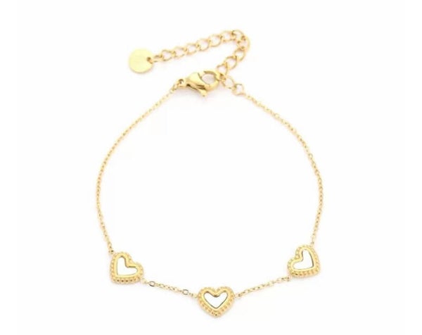 The 3 time heart bracelet