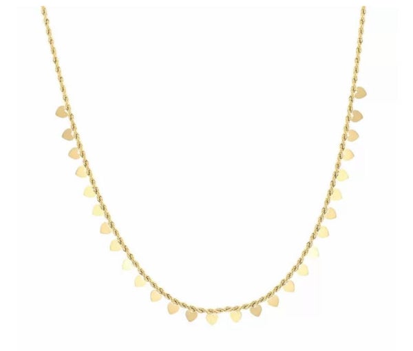 The lovely necklace goud