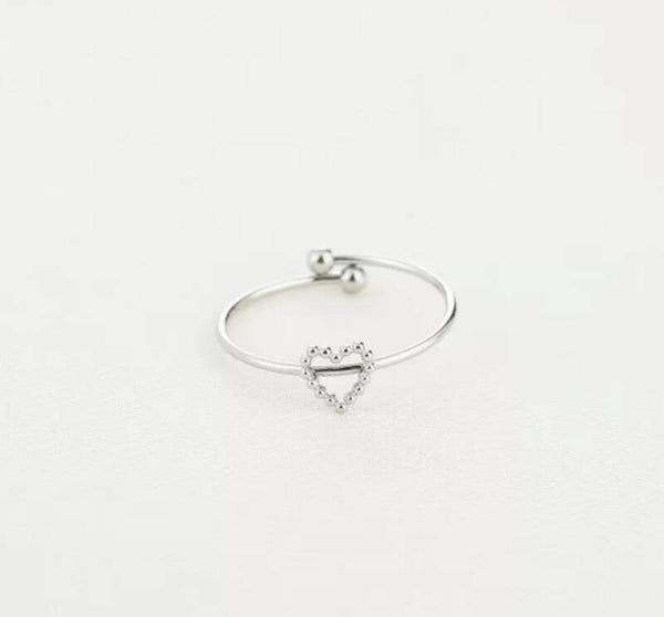 The only heart ring zilver