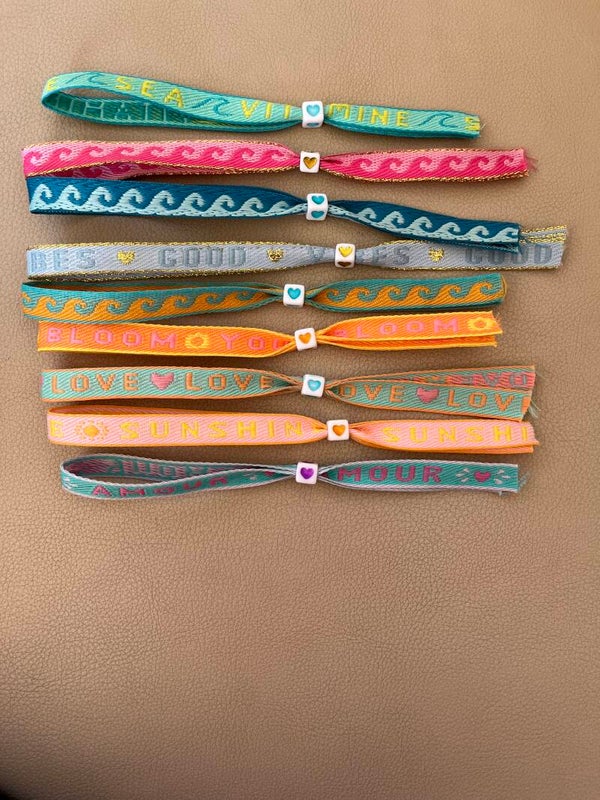 Linten armbandjes (Ibiza collectie)