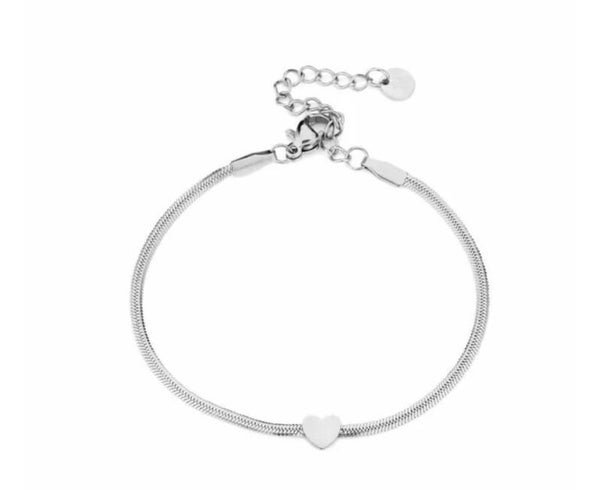 The only heart bracelet (zilver)