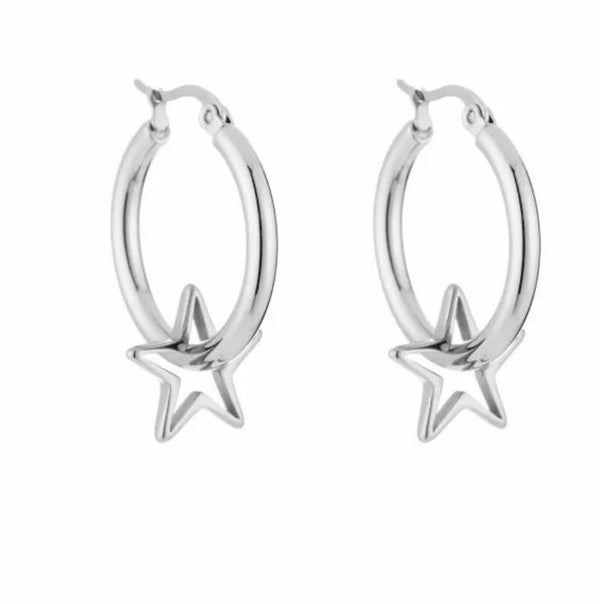 The big star earrings