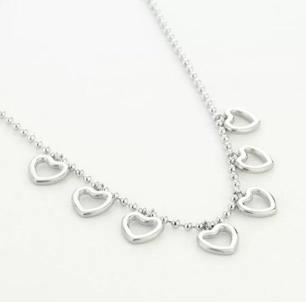 The 7 time heart necklace