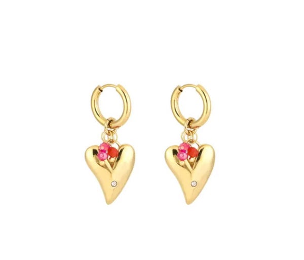 The happy heart earrings