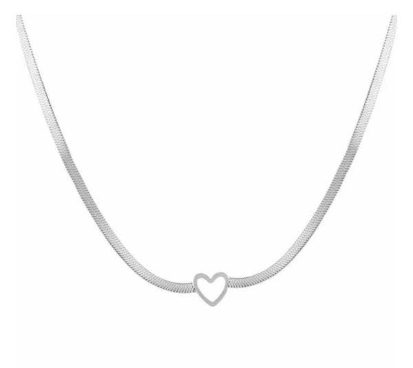 The Heart Necklace (Zilver)