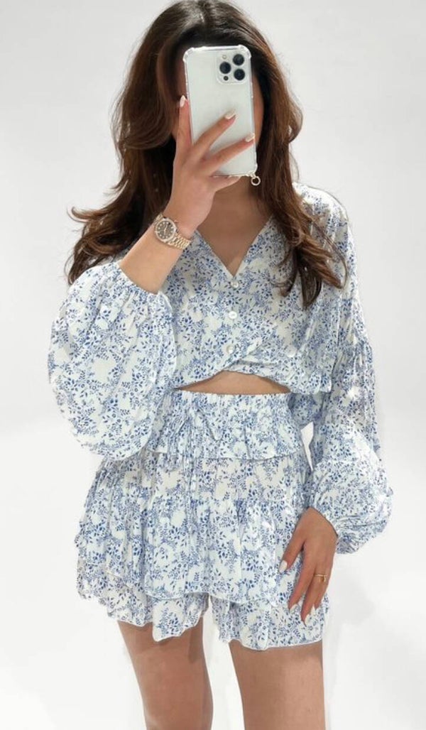 Avani Skort Floral Blue