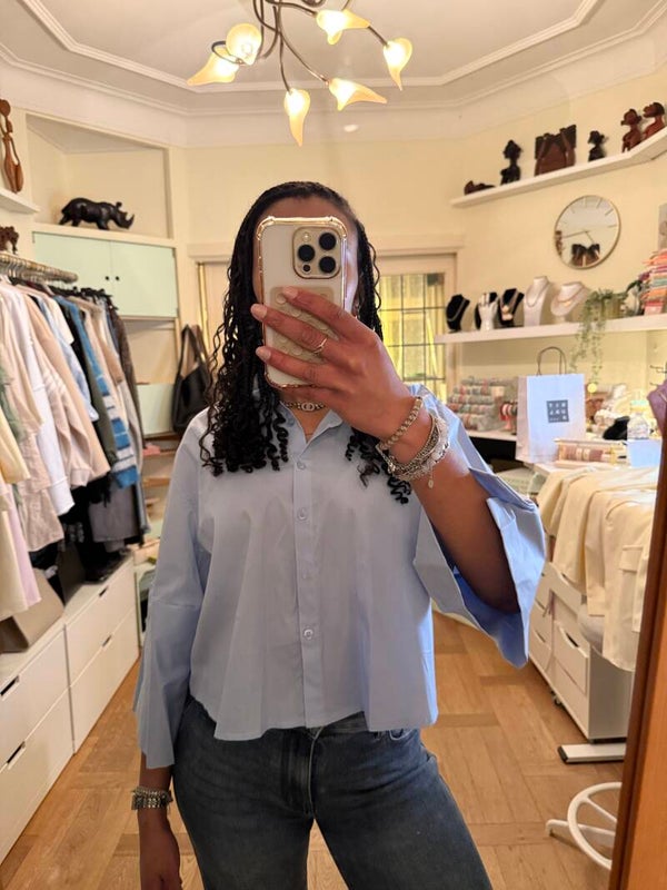 Bella blouse effen