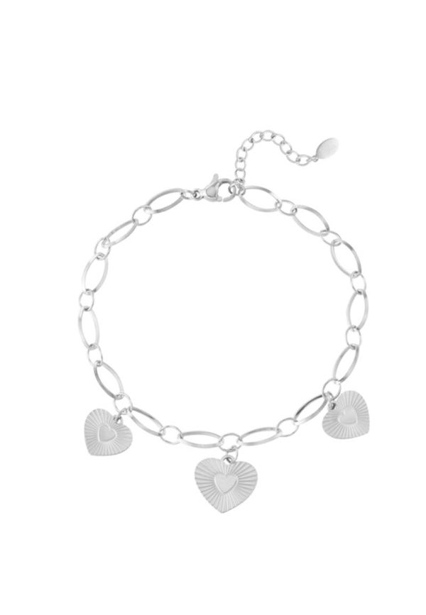 Bracelet 3 hart coins