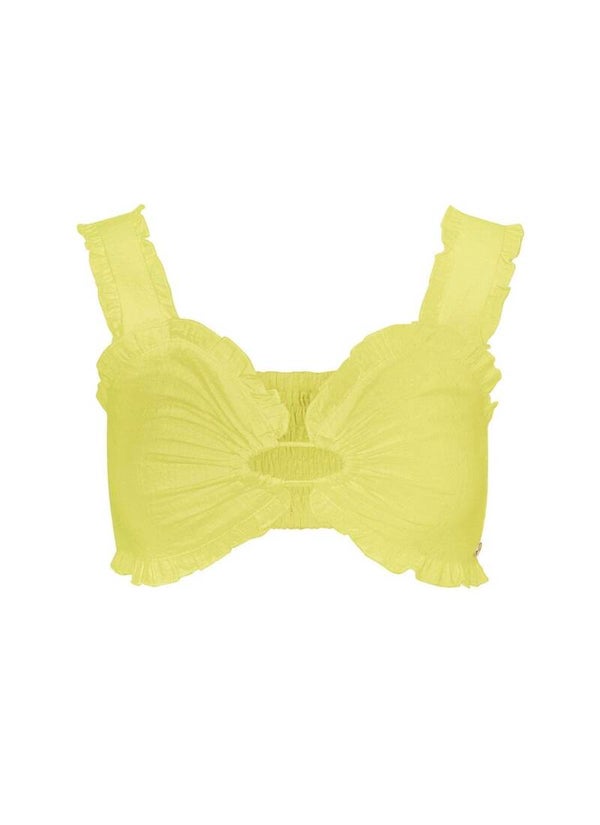The summer top geel