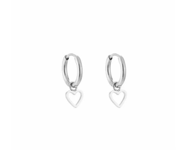 The open heart earrings
