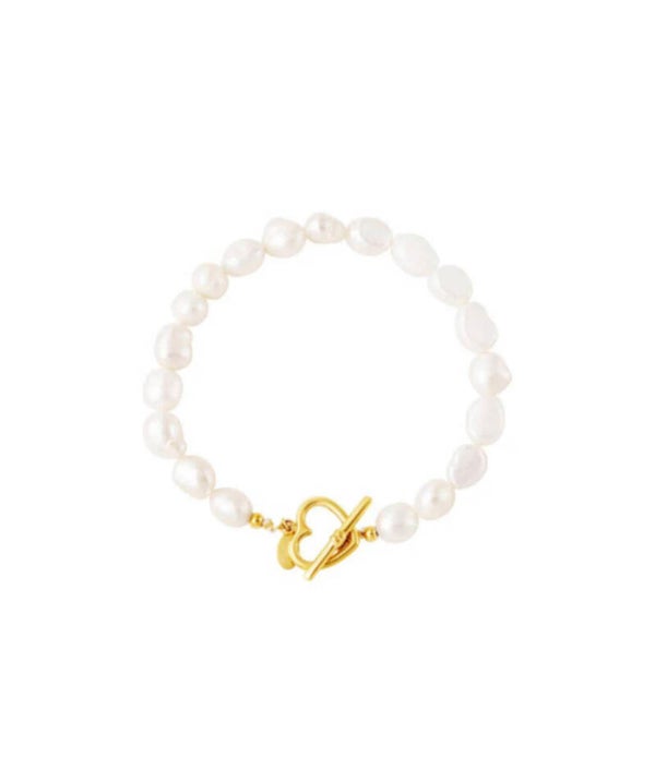 The pearl heart bracelet
