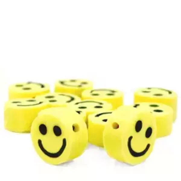 Polymeer smileys (Geel)