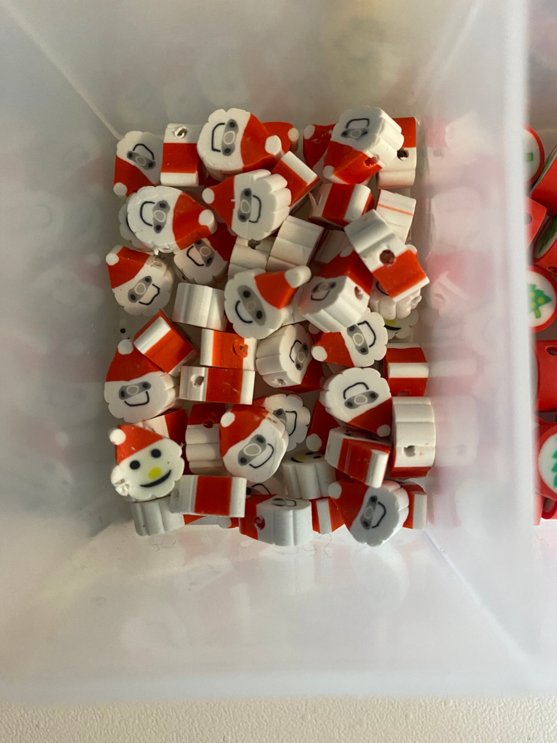 Kerstman polymeer kralen