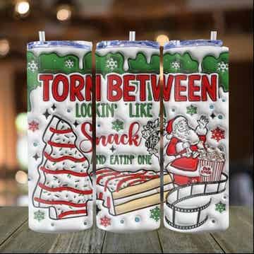 Torn Between Lookin Like A Snack Tumbler