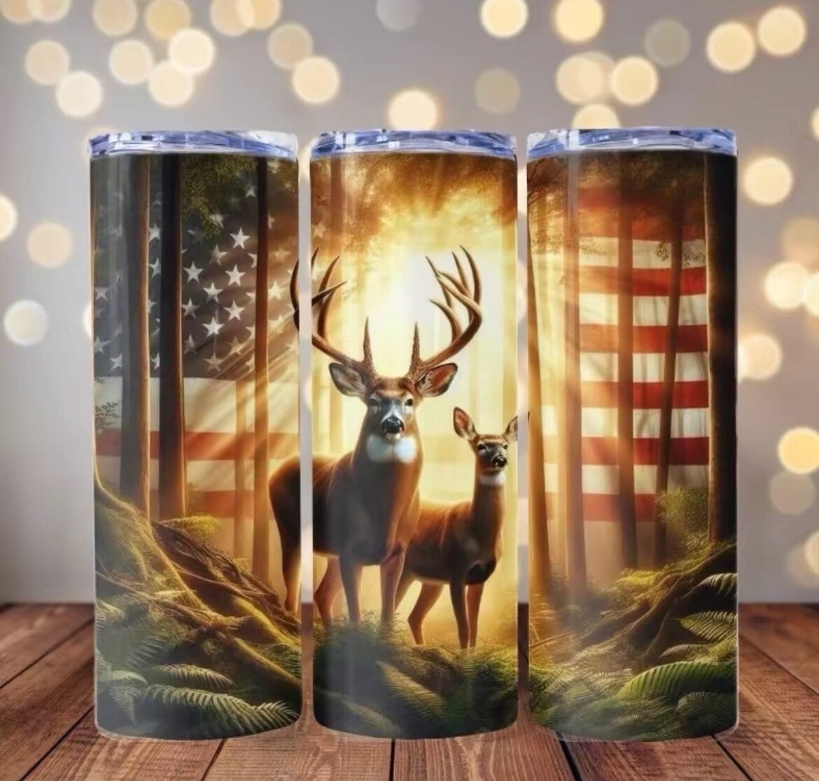 Beautiful Buck and Doe Tumbler