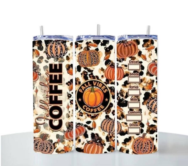 Fall Vibes Coffee Tumbler