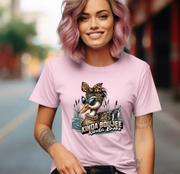 Kinda Boujee Kinda Broke T-Shirt