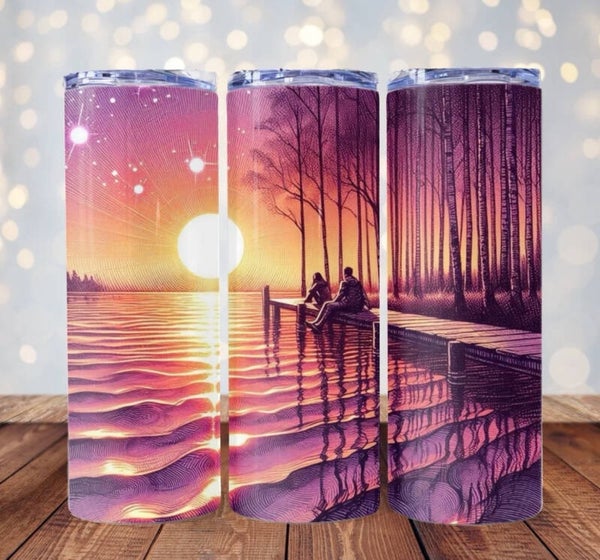 Sunset On The Water Tumbler