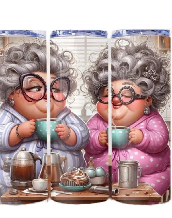 Besties Having Coffee Tumbler