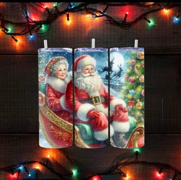 Santa and His Wife Tumbler.