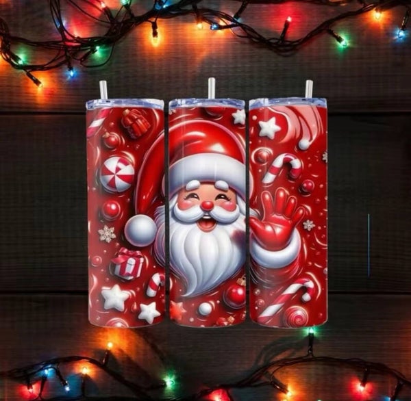 Santa on a Tumbler