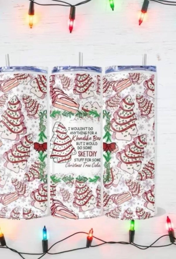 Christmas Cake Tumbler