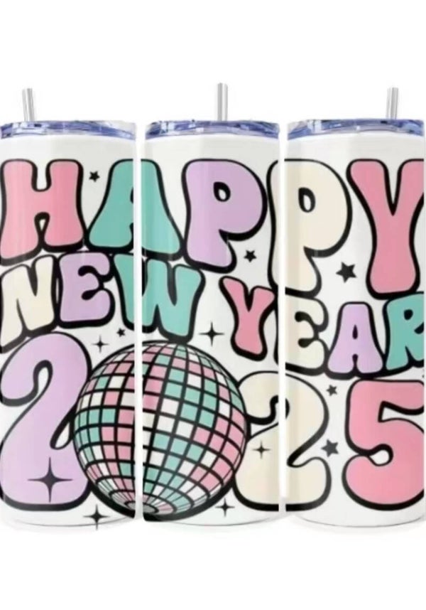 Happy New Year 2025 Tumbler