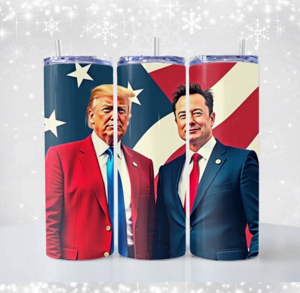 Donald Trump and Elon Musk Tumbler