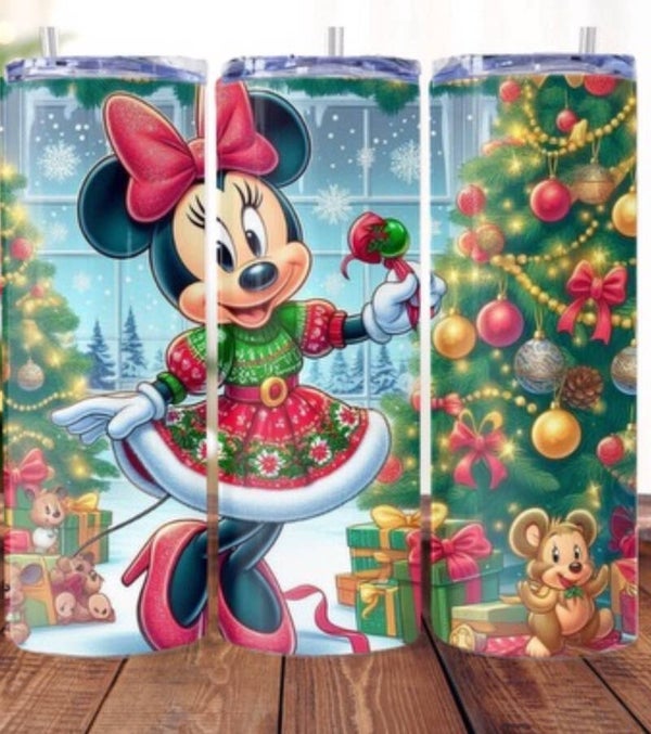 Minnie Mouse Decorating The Christmas Tree Tumbler