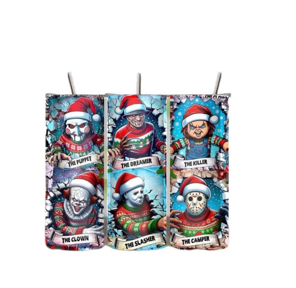 Scary Christmas Tumbler