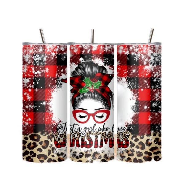Just a Girl who loves Christmas Tumbler
