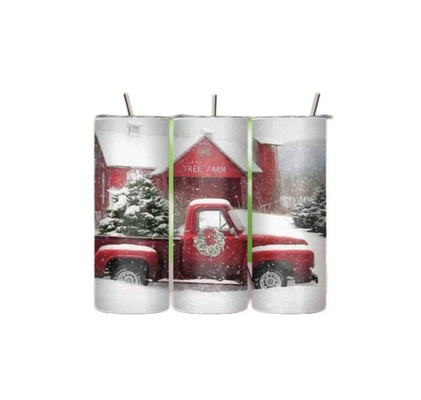 Tree farm Christmas Tumbler