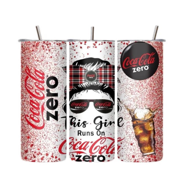 This Girl Runs on Coca-Cola Tumbler