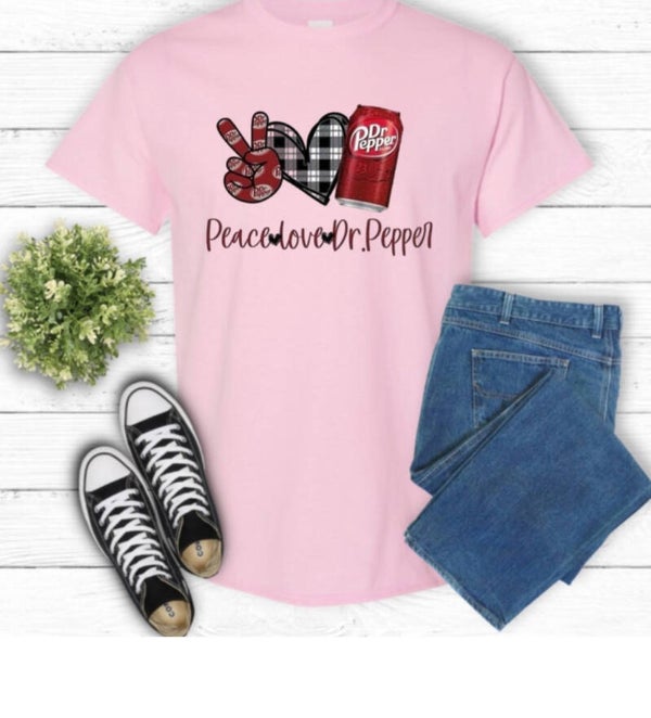 Peace , Love, Dr. Pepper T-Shirt