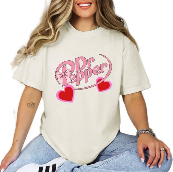Dr.Pepper T-Shirt with Hearts .