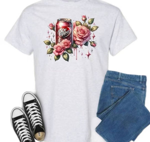 Dr Pepper W/Roses T-Shirt