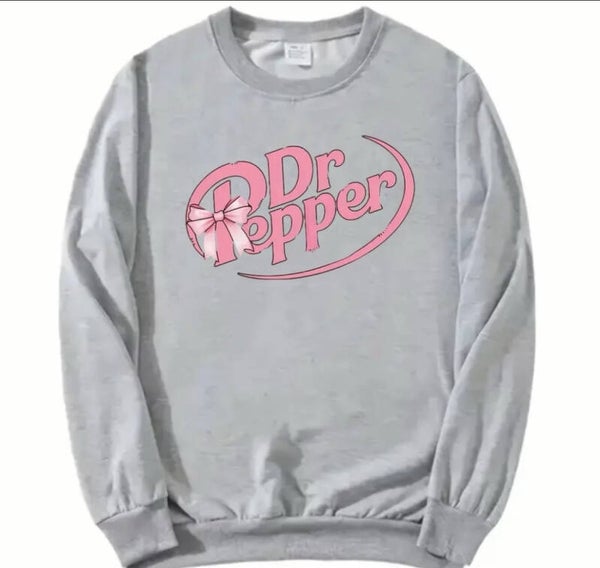 Dr Pepper with a Bow Sweatshirt