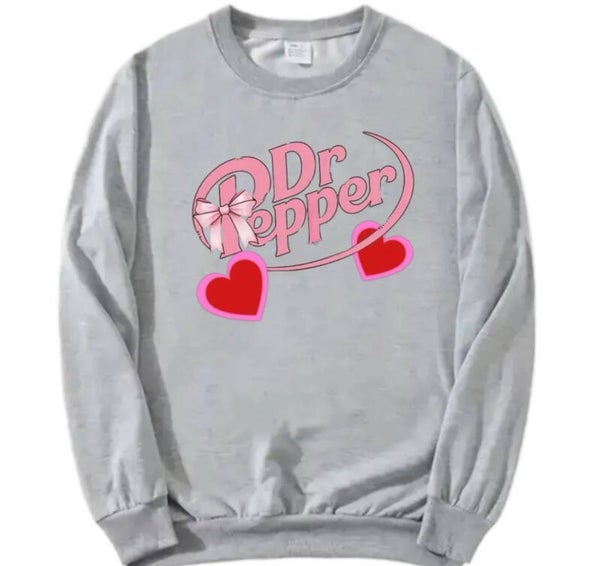 Dr Pepper with Hearts Sweatshirt