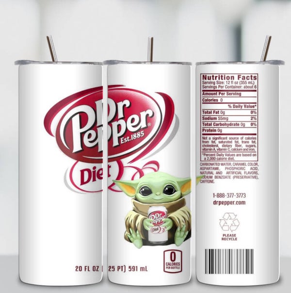 Dr Pepper Diet with Yoda Tumbler